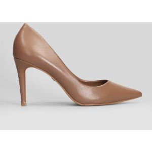 Decollete  in Pelle Marrone