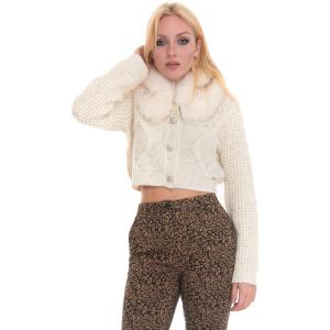 Liu Jo Cardigan corto Naturale Acrilico Donna