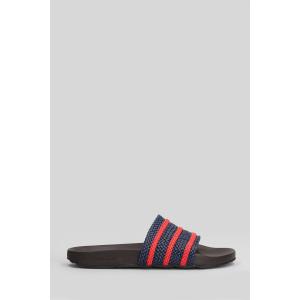 Sandali flats Adilette in Gomma Marrone