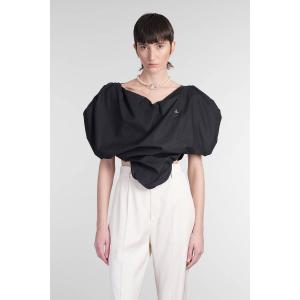 Topwear Heart top in Cotone Nero
