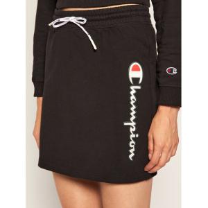 33-Minigonna Vertical Script Logo 112649 Nero Custom Fit