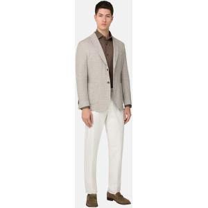 Boggi, Giacca Micro Struttura In Puro Cotone B Jersey, Uomo, Taupe, Taglia: 52