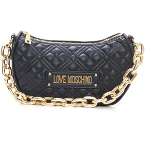 Love Moschino Borsa mezza luna Nero Poliuretano Donna