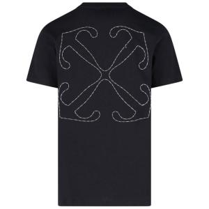 T-shirt Ricamo Retro Off-white Nero Taglia L Off-white  Taglia L