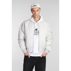 Giacca Bomber  in Nylon Grigio