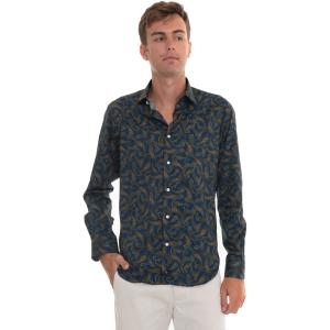Carrel Camicia classica da uomo Blu Cotone Uomo