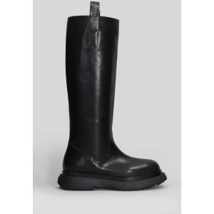 Stivali tacco basso Genny 010 in Pelle Nera