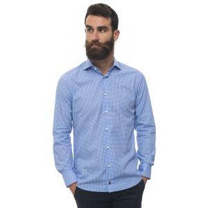 Carrel Camicia casual Blu Cotone Uomo