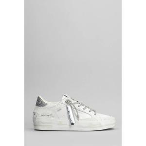 Sneakers Sk8 Deluxe Heel in Pelle Bianca