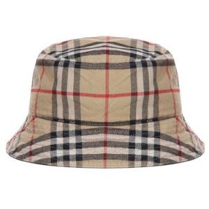 Cappello Bucket  Con Motivo Vintage Check Burberry Nero Taglia S Burberry  Taglia S