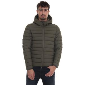 Save the Duck Giubbino con cappuccio LUCAS Verde Poliestere Uomo