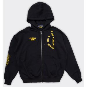 Iuter Felpa Con Cappuccio Reality Zip Nera