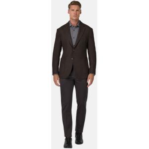 Boggi, Giacca Micro Struttura In Mista Lana, Uomo, Marrone, Taglia: 46