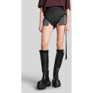 Shorts Dirt cutoffs in Cotone Nero