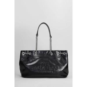 Borsa a spalla The chain sack in Pelle Nera