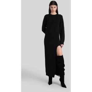 Abito corto in Lana Nera