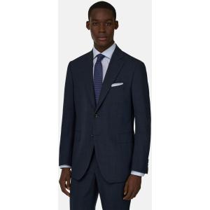 Boggi, Abito Principe Di Galles In Pura Lana 130s, Uomo, Navy, Taglia: 48