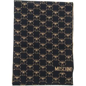 Moschino Sciarpa Nero-oro Lana Donna
