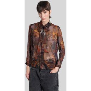 Camicia  in viscosa Marrone