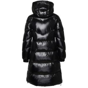 Piumino Lungo In Nylon Nero Woolrich Nero Taglia XL Woolrich  Taglia XL