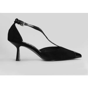 Decollete  in Camoscio Nero