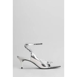 Sandali Ruber Mid in Pelle Argento