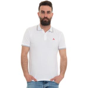 Peuterey Polo manica corta MEDINILLASTR04 Bianco Cotone Uomo