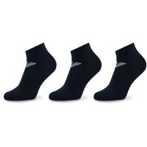 33-Set di 3 paia di calzini corti da uomo 300048 3R234 64135 Blu scuro