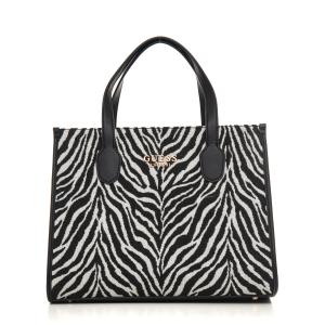 Guess Borsa rettangolare media silvana Zebra Poliestere Donna