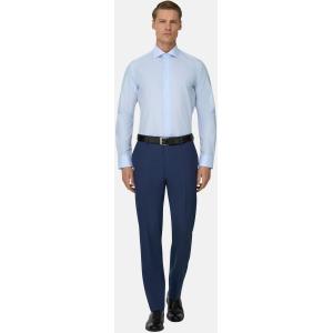 Boggi, Camicia In Cotone Slim Fit, Uomo, Azzurro, Taglia: 43