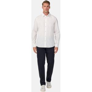 Boggi, Camicia In Popeline Di Cotone Regular Fit, Uomo, Bianco, Taglia: L