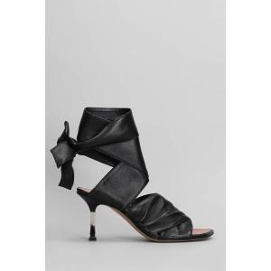 Sandali Lorena in Pelle Nera