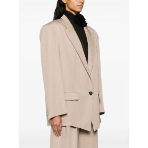 Glen Oversized Blazer The Attico Nude e Neutro Taglia 42