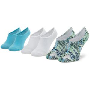 33-Set di 3 paia di calzini corti da donna E1135E Multicolore