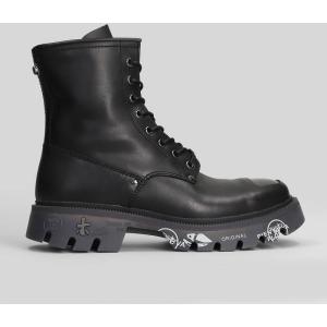 Anfibi Brixton in Pelle Nera