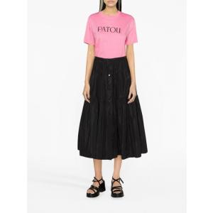 T-shirt In Cotone Organico Con Stampa Logo Patou Nude e Neutro Taglia XS Patou  Taglia XS