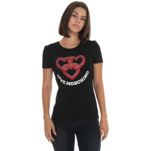 Love Moschino T-shirt Nero Cotone Donna
