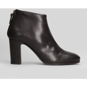 tronchetti tacco alto  in Pelle Marrone