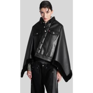 Giacca in Pelle  in Nylon Nero