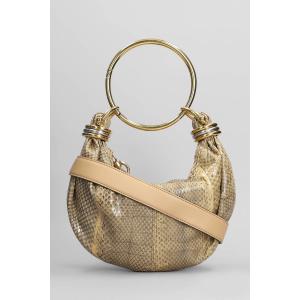 Borsa a spalla Hobo bag in Pelle Beige
