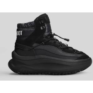 Stivali tacco basso Mb moon247 xlace  in Poliestere Nera