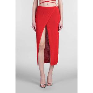 Gonna  in viscosa Rossa