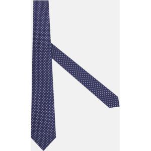 Boggi, Cravatta Motivo Pois In Seta, Uomo, Navy