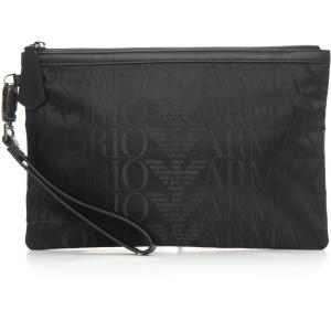 Emporio Armani Pochette Nero Poliestere Uomo