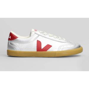 Sneakers Volley O.T in Pelle Argento