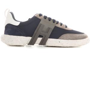 Hogan Sneakers in tela e pelle 3R Blu-grigio Pelle Uomo