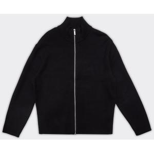 Selected Homme Cardigan Teller Relaxed Zip Nero