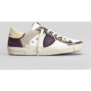 Sneakers Prsx Low in Pelle Bianca