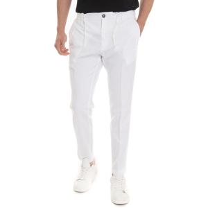 Detwelve Pantalaccio Bianco Lino Uomo