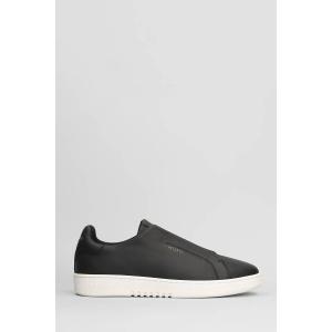 Sneakers Dice Laceless in Pelle Nera